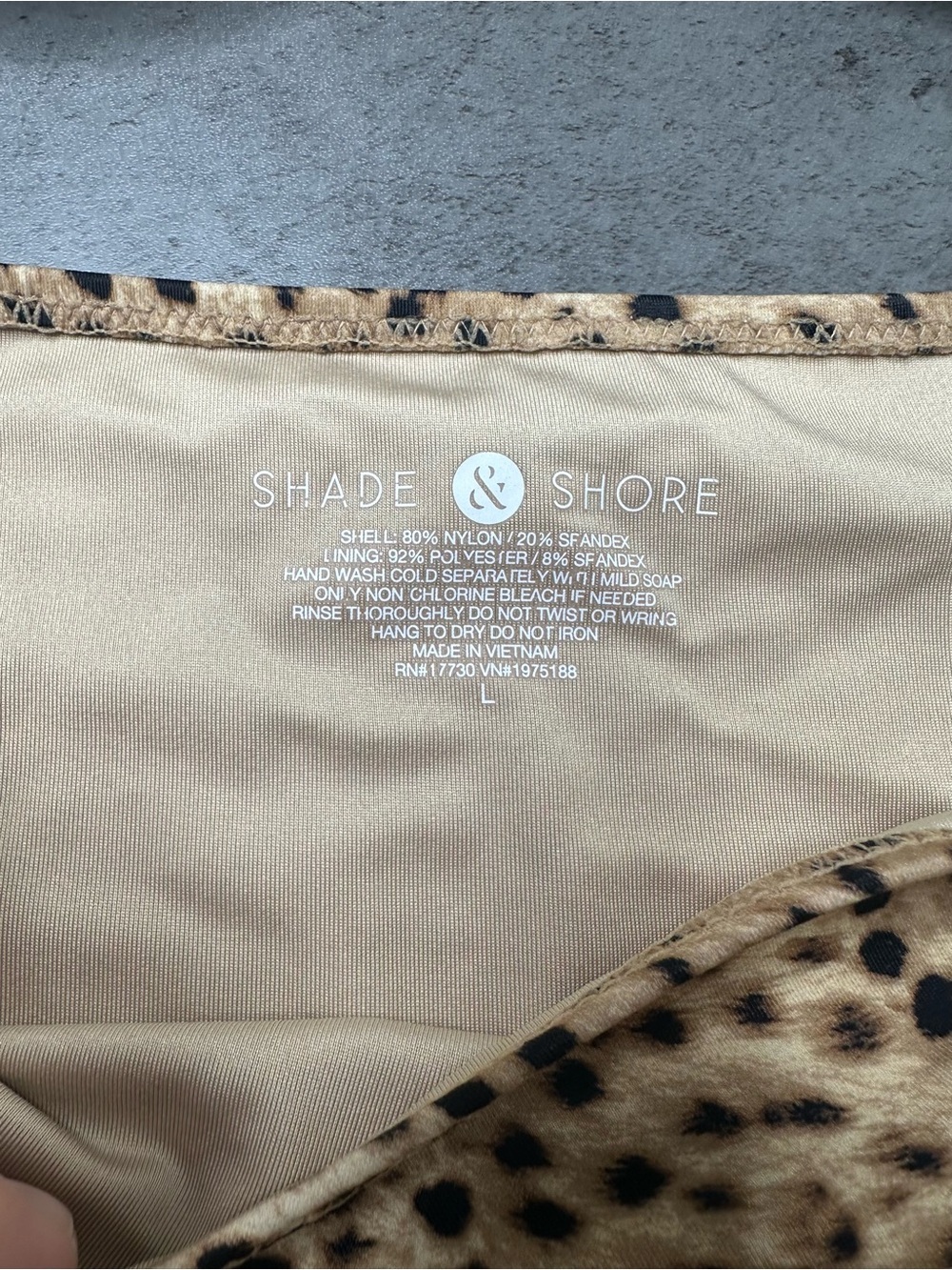 Shade & Shore Leopard Print Bikini — Tan & Black - Picture 3 of 7